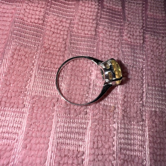 Oval Yellow Citrine Gemstone and 925 Sterling Silver Jewelry Set - Picture 6 of 9